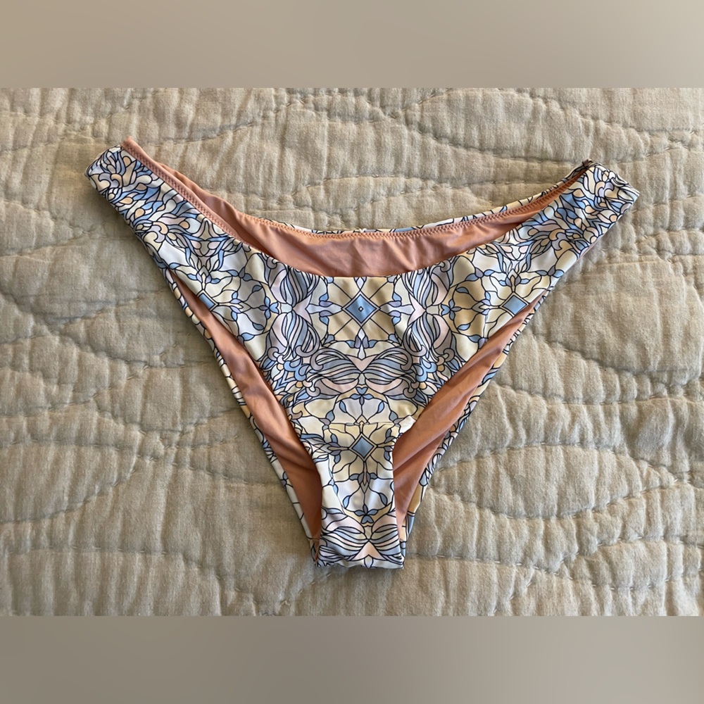 💛 🧡 🩷 💜 🩵 NWT J. Crew Kaleidoscope pattern bikini bottom sz L